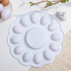 Подставка для яиц и кулича «Кролик», на 12 яиц, d=30 см - Фото 6