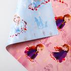 Бумага упаковочная глянцевая двусторонняя , Холодное сердце, 60x90 см (комплект 10 шт) - фото 34733067