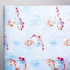 Бумага упаковочная глянцевая двусторонняя , Холодное сердце, 60x90 см (комплект 10 шт) - фото 34733069