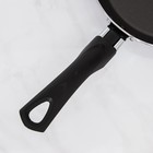 Сковорода Consul, d=20 см, стеклянная крышка, пластиковая ручка, антипригарное покрытие, цвет чёрный - фото 4187152