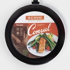 Сковорода Consul, d=20 см, стеклянная крышка, пластиковая ручка, антипригарное покрытие, алюминий, чёрная - Фото 8