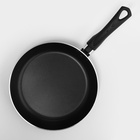 Сковорода Consul, d=22 см, стеклянная крышка, антипригарное покрытие, алюминий, чёрная - Фото 4