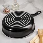 Сотейник Consul, 2.8 л, d=24 см, стеклянная крышка, пластиковая ручка, антипригарное покрытие, алюминий, чёрная - Фото 3