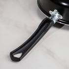 Сотейник Consul, 2.8 л, d=24 см, стеклянная крышка, пластиковая ручка, антипригарное покрытие, алюминий, чёрная - Фото 5