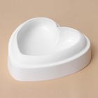 Форма для выпечки и муссовых десертов KONFINETTA «Сердце», силикон, 26×26×6 см, цвет белый - фото 4317555