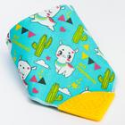 Нагрудник -бандана непромокаемый «ТРЕНД. Лама» на кнопке - Фото 2