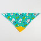 Нагрудник -бандана непромокаемый «ТРЕНД. Лама» на кнопке - Фото 3