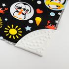 Нагрудник -бандана непромокаемый «ТРЕНД. Пингвин» на кнопке - фото 37543416