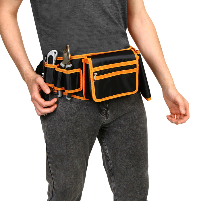 Поясная сумка для садового инструмента, на ремне, 6 карманов - Фото 1