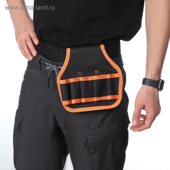 Поясная сумка для садового инструмента, под ремень, 5 карманов - Фото 1