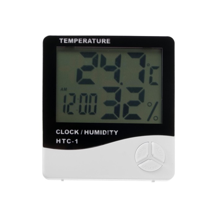 Термометр LuazON LTR-14, электронный, датчик температуры, датчик влажности, белый - фото 1882139855