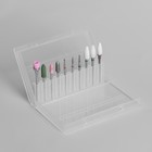 Фрезы для маникюра в пластиковом органайзере, 10 шт. - Фото 5