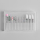 Фрезы для маникюра в пластиковом органайзере, 10 шт. - Фото 6