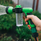 Пистолет для полива, 8 режимов, с колбой для мойки, быстросъёмное соединение, пластик - Фото 12