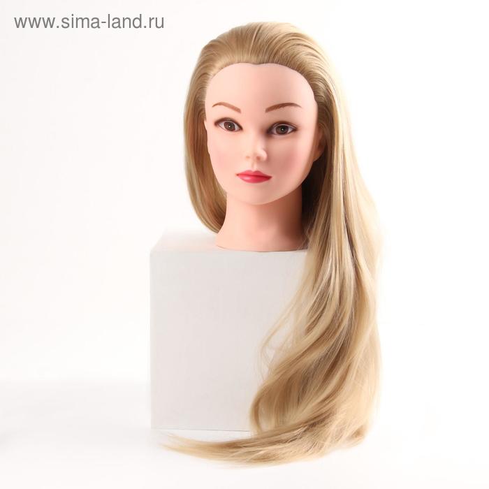 Голова учебная, искусственный волос, 55-60 см, без штатива, цвет блонд - Фото 1