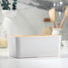 Салфетница Доляна «Мягкость», 19×13 см, бамбук - Фото 2