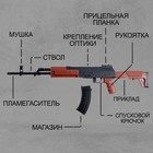 Детское оружие Автомат АК-12, стреляет пульками 6 мм - Фото 3