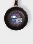 Сковорода Granit ultra red, d=24 см, съёмная ручка, стеклянная крышка, антипригарное покрытие, цвет коричневый 5698134 - фото 14493226
