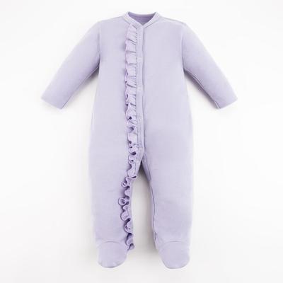 Комбинезон с рюшей для девочки «Крошка Я» BASIC LINE, рост 68-74 см