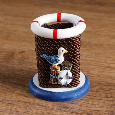 Карандашница «Морской стиль», 10×8.5 см, МИКС