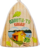 Шапка для бани "Классическая" с термопечатью "Лапота то какая!" - фото 809216476 Шапка для бани "Классическая" с термопечатью "Лапота то какая!" - фото 809216476