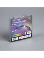 Гирлянда «Нить» 5 м роса, IP20, медная нить, 50 LED, свечение мульти, 2 режима, AAх3 - Фото 9