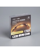 Гирлянда «Нить» 5 м роса, IP20, медная нить, 50 LED, свечение тёплое белое, 2 режима, AAх3 5198319 - фото 319929672
