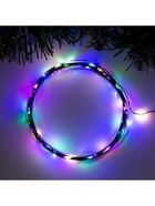 Гирлянда «Нить» 5 м роса, IP20, зелёная нить, 50 LED, 2 режима, батарейки AAх3 (нет в комплекте), свечение мульти - Фото 4