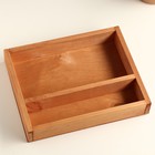 Кашпо деревянное 25.5×20×4.5 см "Макарунас", мокко Дарим Красиво - Фото 3