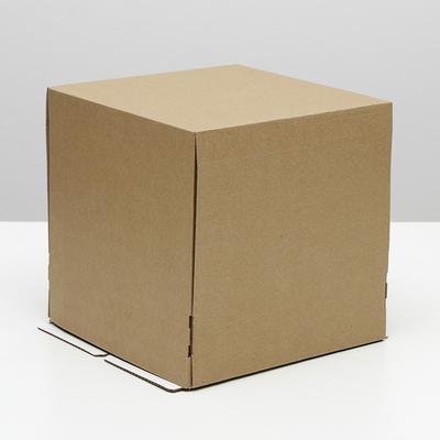 Кондитерская упаковка, крафт, 30 х 30 х 30 см