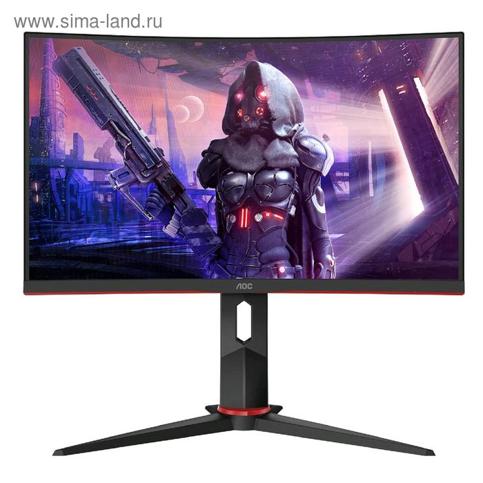 Монитор AOC Gaming C24G2U 23.6", VA, 1920x1080, 165Гц, 1мс, VGA, HDMI, Dport, чёрный - Фото 1