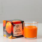 Свеча ароматическая в стакане "Зимний мандарин", подарочная упаковка, 8х8,5 см, 30 ч - фото 9145543