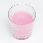 Свеча ароматическая в стакане "Цветочный вальс", подарочная упаковка, 8х8,5 см, 30 ч - фото 6369131