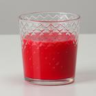 Свеча ароматическая в стакане "Яблоки в карамели", время горения 30 ч - Фото 5