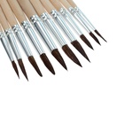 Набор кистей для рисования, белка, 10 штук: № 1, 2, 3, 4, 5, 6, 7, 8, 9, 10, Calligrata, круглые, деревянная ручка, международный размер 4725847