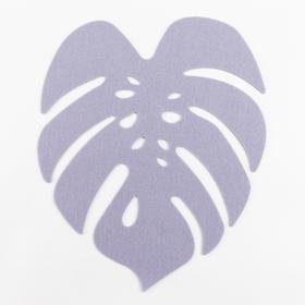 Салфетка декоративная «Тропики», 36.5×30 см, серая