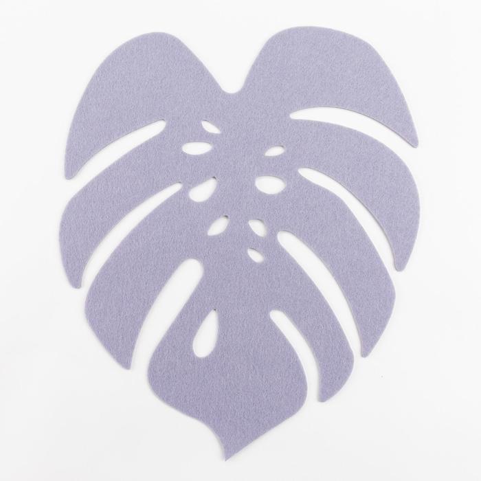 Салфетка декоративная «Тропики», 36.5×30 см, серая