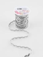 Тесьма отделочная «Вьюнчик», 5 мм, 27±1 м, цвет серебряный - Фото 3