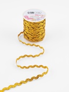 Тесьма отделочная «Вьюнчик», 5 мм, 27 ± 1 м, цвет золотой - Фото 2