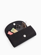 Сумка-клатч вечерняя на магните, на серебристой цепочке, блестящая, чёрная 5131700