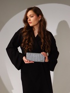 Сумка женская на магните, серебристая 5131702