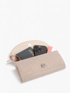 Клатч женский, на магните, с длинной цепочкой, блестящий, цвет золотой - Фото 7