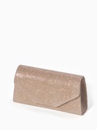 Сумка-клатч женская вечерняя на магните, на длинной цепочке, мерцающая, золотистая 5131723