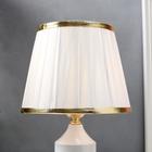 Лампа настольная 16136/1WT E27 40 Вт бело-золотой 21×21×34 см RISALUX - Фото 4