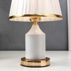 Лампа настольная 16136/1WT E27 40 Вт бело-золотой 21×21×34 см RISALUX - Фото 5