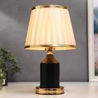 Лампа настольная 16136/1BK E27 40 Вт черно-золотой 21×21×34 см RISALUX - Фото 2