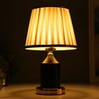 Лампа настольная 16136/1BK E27 40 Вт черно-золотой 21×21×34 см RISALUX - Фото 3