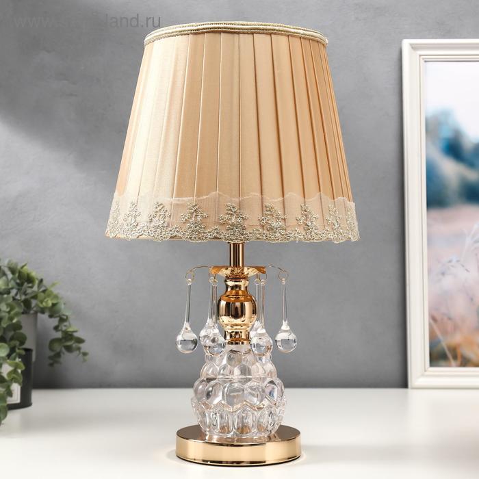 

Лампа настольная 16139/1 E27 40Вт+LED подсветка золото 25х25х43 см RISALUX