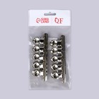 Зажимы для наращивания ногтей, 3.8 см, 10 шт., металлические - Фото 4