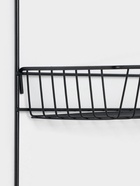 Полка 3-х ярусная, 6 крючков, 47×30×14 см, чёрная - Фото 4